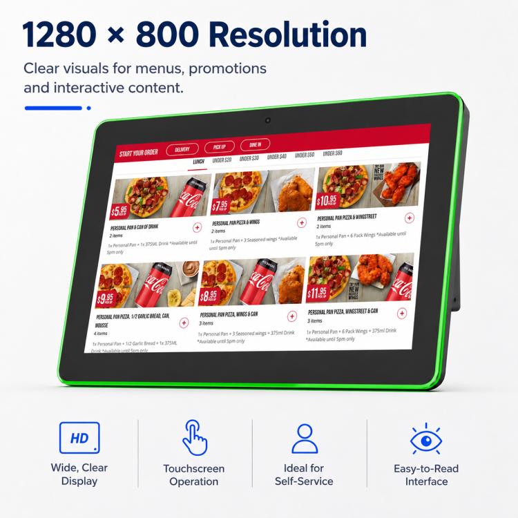 WA1056T 10.1 inch IPS HD Touch Screen Digital Signage, 2GB+16GB, Android 11 RK3566 Quad Core, US Plug, EU Plug, UK Plug