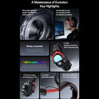 Yesido EK07 Three-mode E-sports Gaming RGB Headset, EK07
