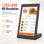 WL8019T 8 inch Vertical Screen HD Touch Screen Digital Signage, 4GB+64GB, Android 14 RK3576S Quad Core, US Plug, EU Plug, UK Plug