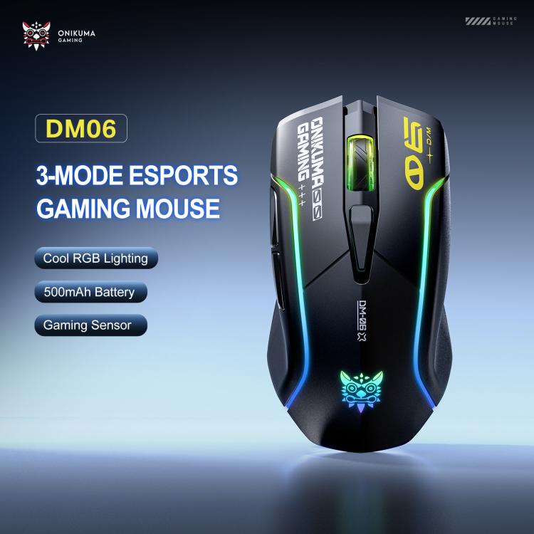ONIKUMA DM06 RGB Three-mode E-sports Gaming Mouse, DM06