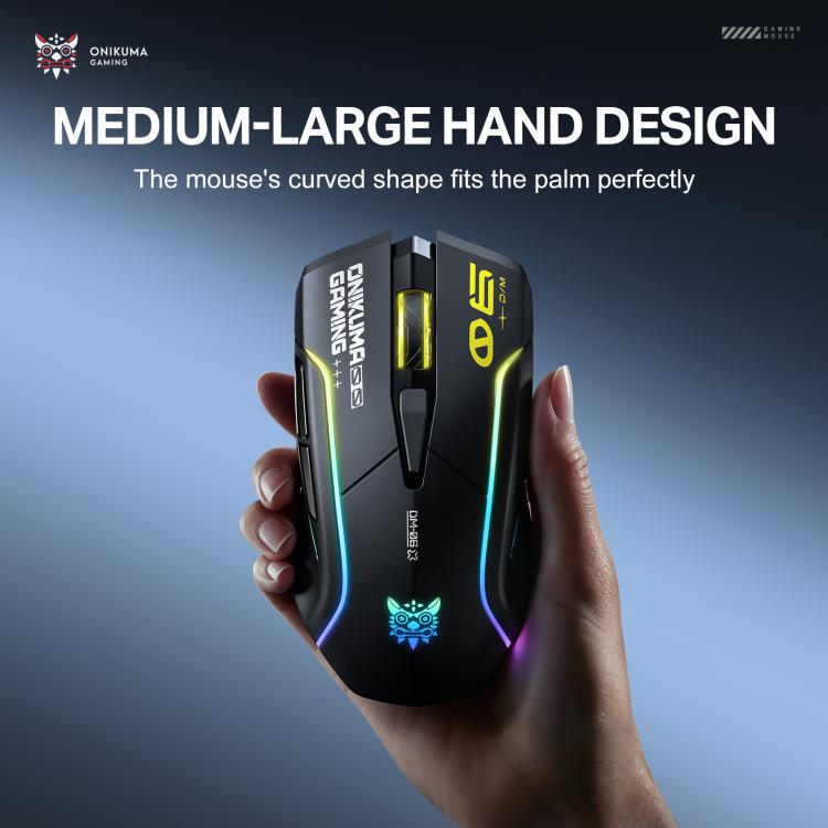 ONIKUMA DM06 RGB Three-mode E-sports Gaming Mouse, DM06