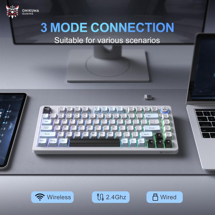 ONIKUMA MT501 Three-mode Silent Mechanical Keyboard, MT501