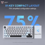 ONIKUMA MT501 Three-mode Silent Mechanical Keyboard, MT501