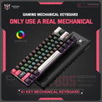 ONIKUMA MT605 Three-mode 61-Key E-sports Mechanical Keyboard, MT605