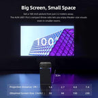 AUN U001 Pro 1080P 2050ANSI For Google TV Android 14 OS Smart Projector, EU Plug, US Plug, UK Plug, AU Plug