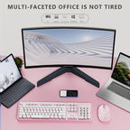 SHIPADOO EF128 2.4G 4800 DPI Wireless Keyboard Mouse Set, Solid Color Series