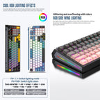 SHIPADOO JK980 Blue Switch RGB 98 Keys Three Modes Mechanical Keyboard