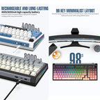 SHIPADOO JK980 Blue Switch RGB 98 Keys Three Modes Mechanical Keyboard