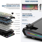 SHIPADOO JK980 Blue Switch RGB 98 Keys Three Modes Mechanical Keyboard
