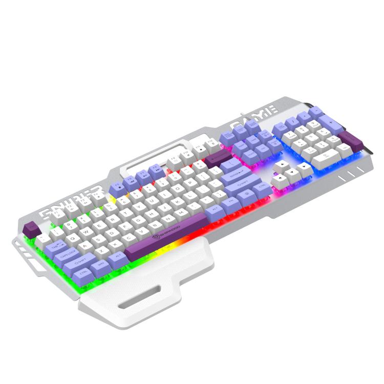 SHIPADOO GK50 Tri-color Block RGB Metal Cover Suspended Wired Gaming Keyboard