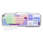 SHIPADOO GK50 Tri-color Block RGB Metal Cover Suspended Wired Gaming Keyboard