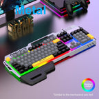 SHIPADOO GK50 Tri-color Block RGB Metal Cover Suspended Wired Gaming Keyboard