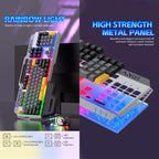 SHIPADOO GK50 Tri-color Block RGB Metal Cover Suspended Wired Gaming Keyboard