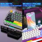 SHIPADOO GK50 Tri-color Block RGB Metal Cover Suspended Wired Gaming Keyboard
