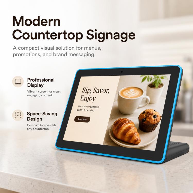 WL1088T 10.1 inch IPS HD Touch Screen Digital Signage, 2GB+16GB, Android 11 RK3568 Quad Core, with LED Light, US Plug, EU Plug, UK Plug