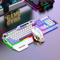 SHIPADOO GT500  Tri-color Block RGB Metal Cover Suspended Wired Gaming Keyboard with Mouse