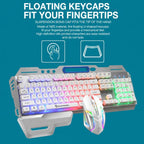 SHIPADOO GT700 Illuminated Wired Gaming Keyboard and 4D 2400DPI Mouse Set, GT700 4D 2400DPI Mouse Black, GT700 4D 2400DPI Mouse White