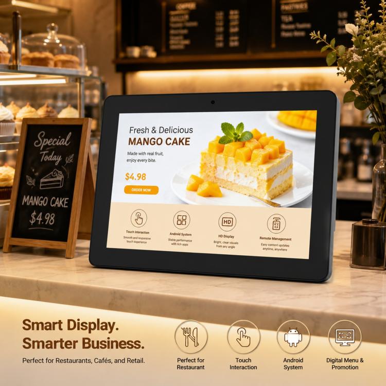 WF1038T 10.1 inch IPS HD Touch Screen Digital Signage, 2GB+16GB, Android 11 RK3568 Quad Core, US Plug, EU Plug, UK Plug