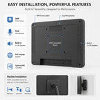 WF8058T 8 inch IPS HD Touch Screen Digital Signage, 2GB+16GB, Android 11 RK3568 Quad Core, US Plug, EU Plug, UK Plug