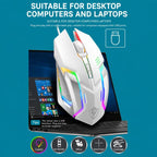 SHIPADOO GT700 Illuminated Wired Gaming Keyboard and 6D 4800DPI Mouse Set, Battle Royale Edition