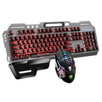 SHIPADOO GT700 Illuminated Wired Gaming Keyboard and 6D 4800DPI Mouse Set, Tri-color Backlight Version, GT700, Tri-color Backlight Version