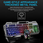 SHIPADOO GT700 Illuminated Wired Gaming Keyboard and 6D 4800DPI Mouse Set, Tri-color Backlight Version, GT700, Tri-color Backlight Version