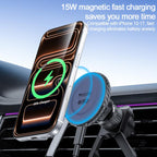 Yesido C319 15W Car Air Vent Magnetic Wireless Fast Charging Phone Holder, C319