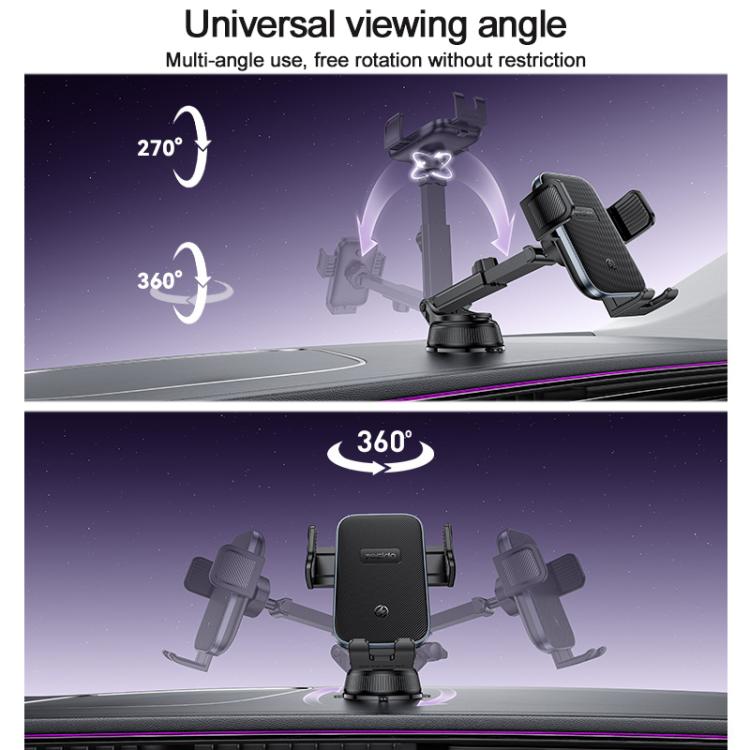 Yesido C320 15W Car Suction Cup Clip Wireless Fast Charging Phone Holder, C320