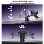 Yesido C320 15W Car Suction Cup Clip Wireless Fast Charging Phone Holder, C320
