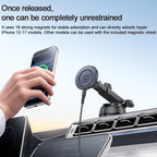 Yesido C321 15W Car Suction Cup Magnetic Wireless Fast Charging Phone Holder, C321