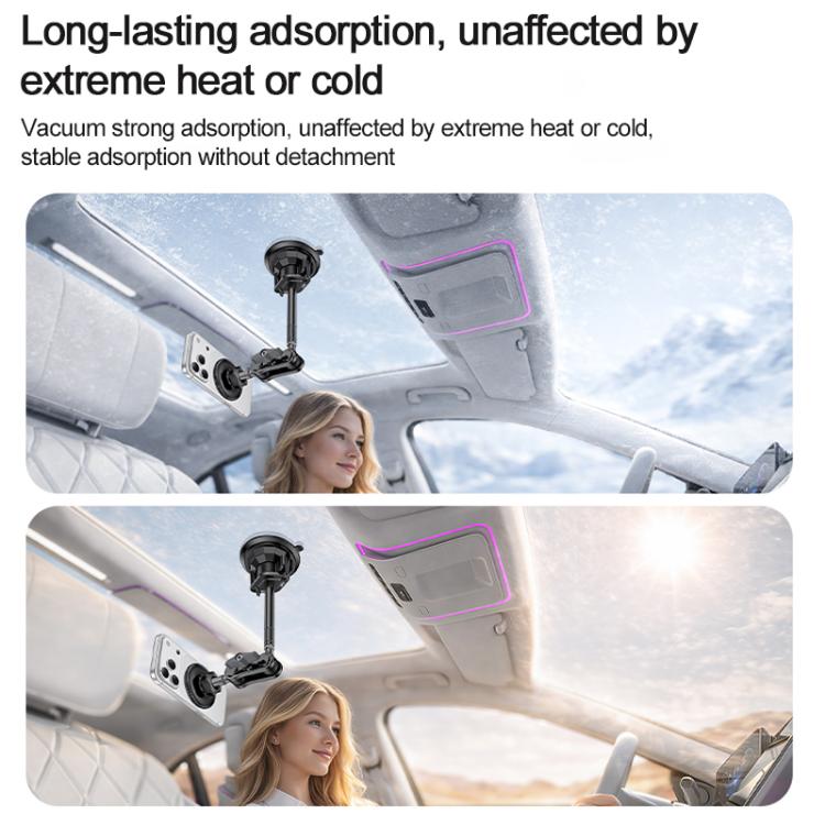 Yesido C322 15W Car Suction Cup Strong Magnetic Wireless Fast Charging Phone Shooting Holder Standard Version, C322