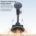Yesido C323 15W Car Suction Cup Strong Magnetic Wireless Fast Charging Phone Shooting Holder Long Version, C323