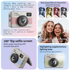Y11 Macaron Dual-Color CCD 16X Zoom Mini Digital Camera for Kids with 180 Degree Flip Selfie Screen