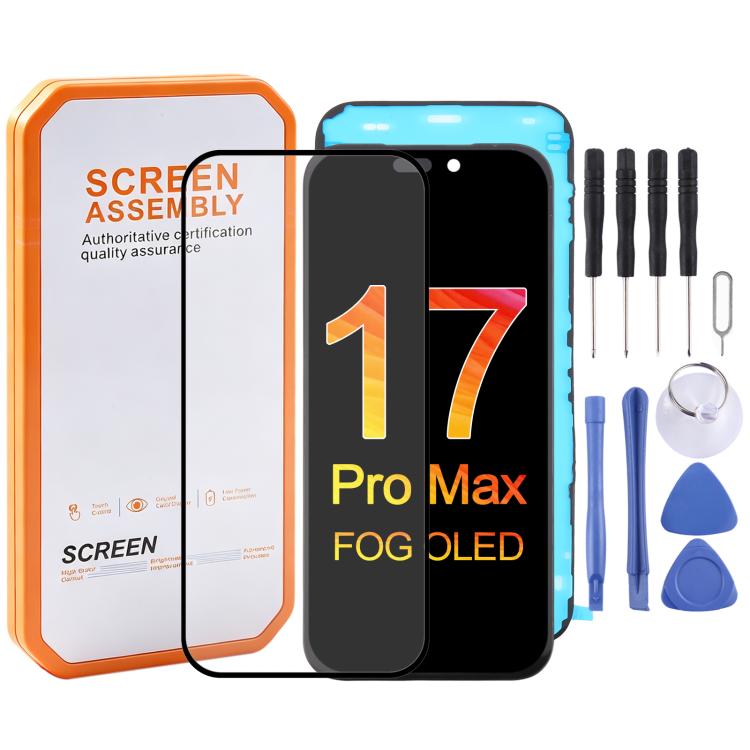 HXL FOG OLED Screen, For iPhone 17 Pro Max, For iPhone 17 Pro, For iPhone 17, For iPhone 16 Pro Max, For iPhone 16 Pro, For iPhone 15 Pro Max, For iPhone 15 Pro, For iPhone 14 Pro, For iPhone 14 Pro Max