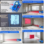 ZHENBING N1 Advanced Version Handheld Cross Line Infrared Laser Distance Meter, 50m, 70m, 100m, 120m