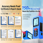 ZHENBING N1 Advanced Version Handheld Cross Line Infrared Laser Distance Meter, 50m, 70m, 100m, 120m