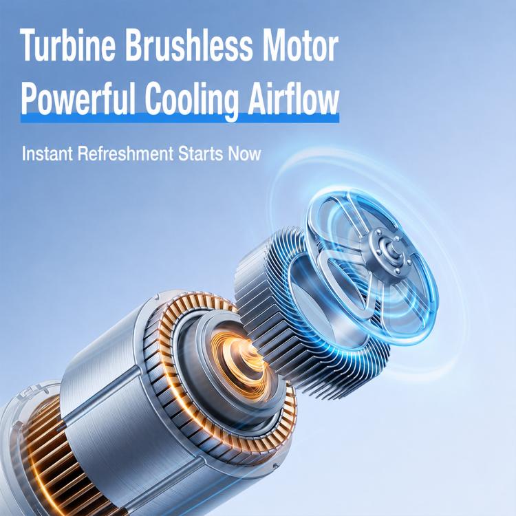 K813 Mini High Speed ??Cooling Fan with Digital Display