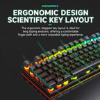 SHIPADOO D500 Colorful Illuminated Wired Keyboard Mouse Set