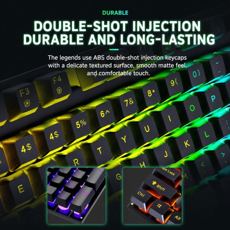 SHIPADOO D500 Colorful Illuminated Wired Keyboard Mouse Set