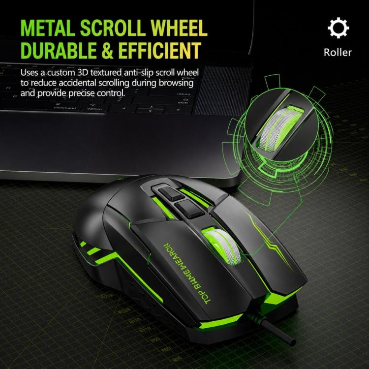 SHIPADOO G7 7D 8800DPI Gaming Colorful USB Wired Mouse