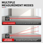 OUXIAOJIANG 3 in 1 High-Precision Handheld Cross Line Laser Rangefinder Digital Tape Measure, 40m, 60m