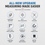 OUXIAOJIANG 3 in 1 High-Precision Handheld Cross Line Laser Rangefinder Digital Tape Measure, 40m, 60m