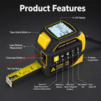 4 in 1 High-Precision Infrared Cross Line Bluetooth Laser Rangefinder, 40m, 60m, 80m, 100m