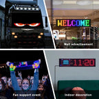 Demon Eye Car Ultra-Thin Waterproof LED Flexible Matrix Display Screen 2pcs, 16 x 32 USB set, 16 x 64 USB set, 20 x 64 USB set, 16 x 96 USB set