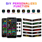 Demon Eye Car Ultra-Thin Waterproof LED Flexible Matrix Display Screen 2pcs, 16 x 32 USB set, 16 x 64 USB set, 20 x 64 USB set, 16 x 96 USB set