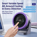 Y26 Dual-Duct Desktop Circulating Fan with Digital Display