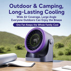 Y26 Dual-Duct Desktop Circulating Fan with Digital Display