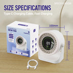 Y26 Dual-Duct Desktop Circulating Fan with Digital Display