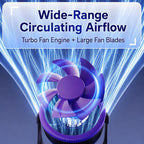 Y26 Dual-Duct Desktop Circulating Fan with Digital Display