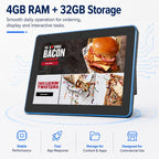 WA1059T 10.1 inch HD Touch Screen Digital Signage with Light, 4GB+32GB, Android 14 RK3576S Quad Core, US Plug, EU Plug, UK Plug